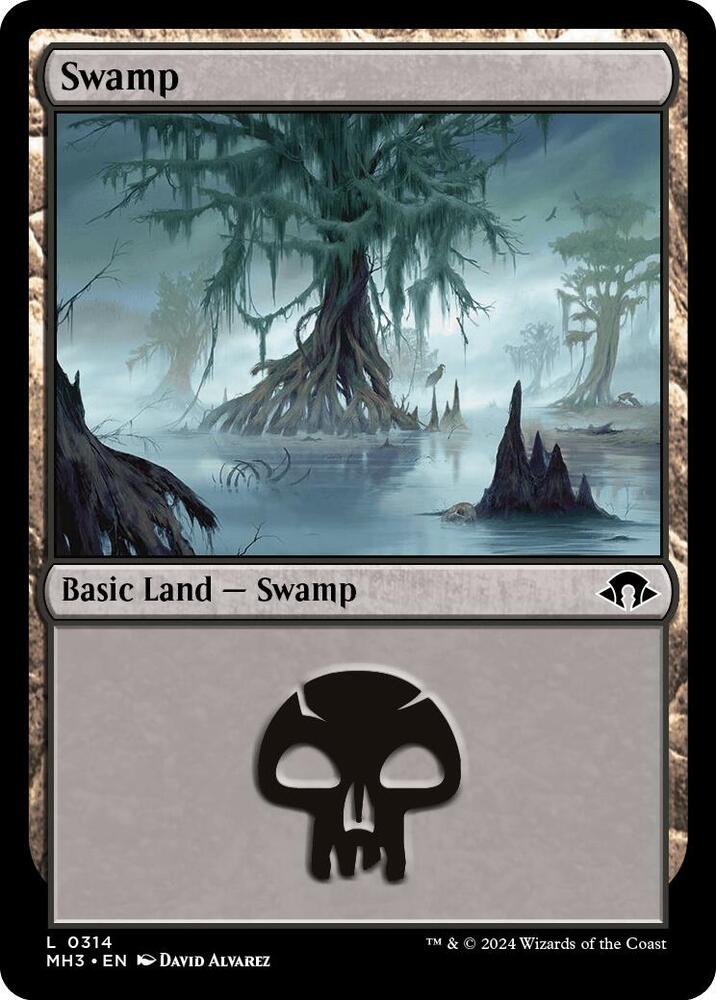 Swamp 314 card from Modern Horizons 3