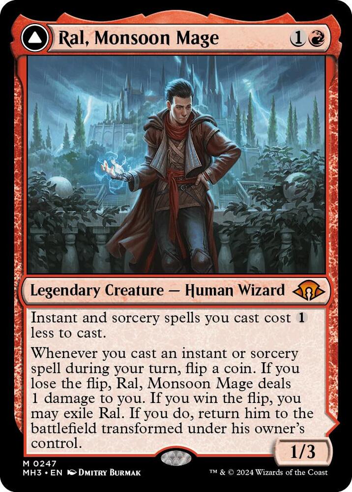 Ral, Monsoon Mage 247 card from Modern Horizons 3