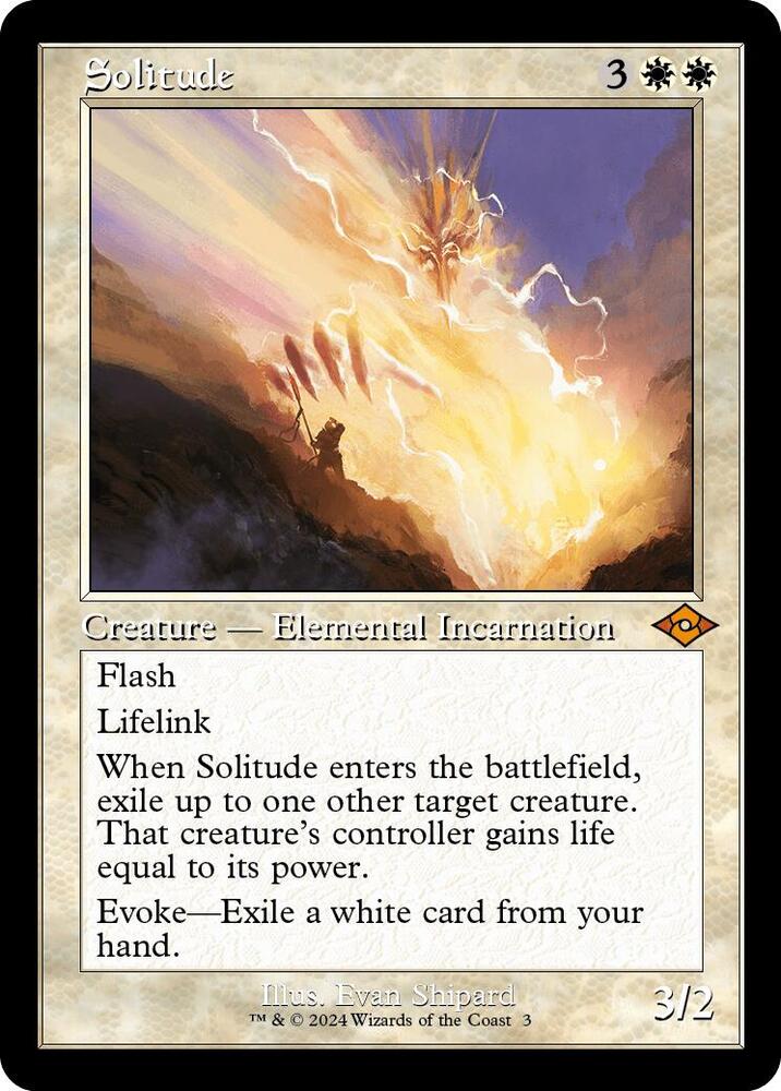 Solitude (Retro Frame) 3 card from Modern Horizons 2