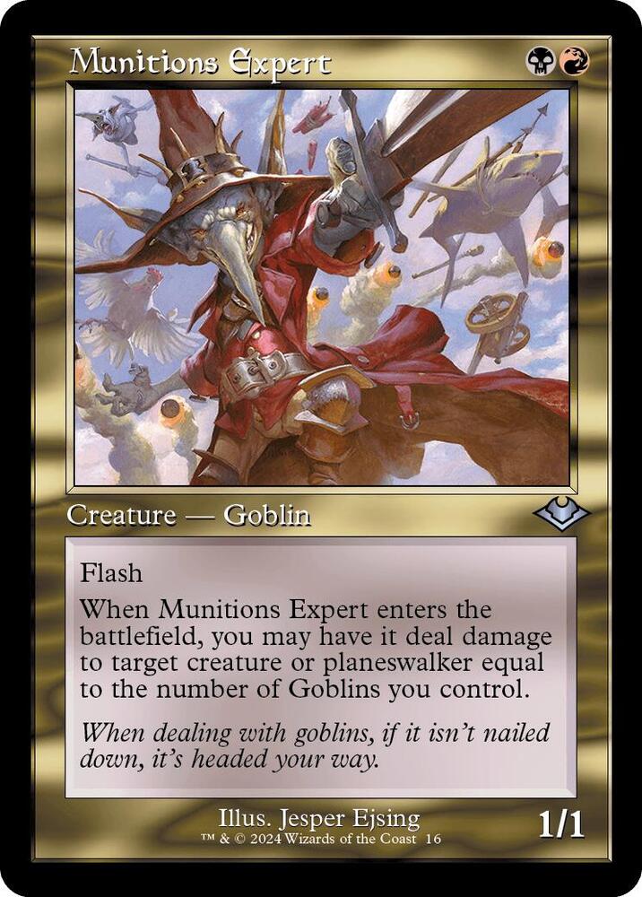 Munitions Expert (Retro Frame) 16 card from Modern Horizons