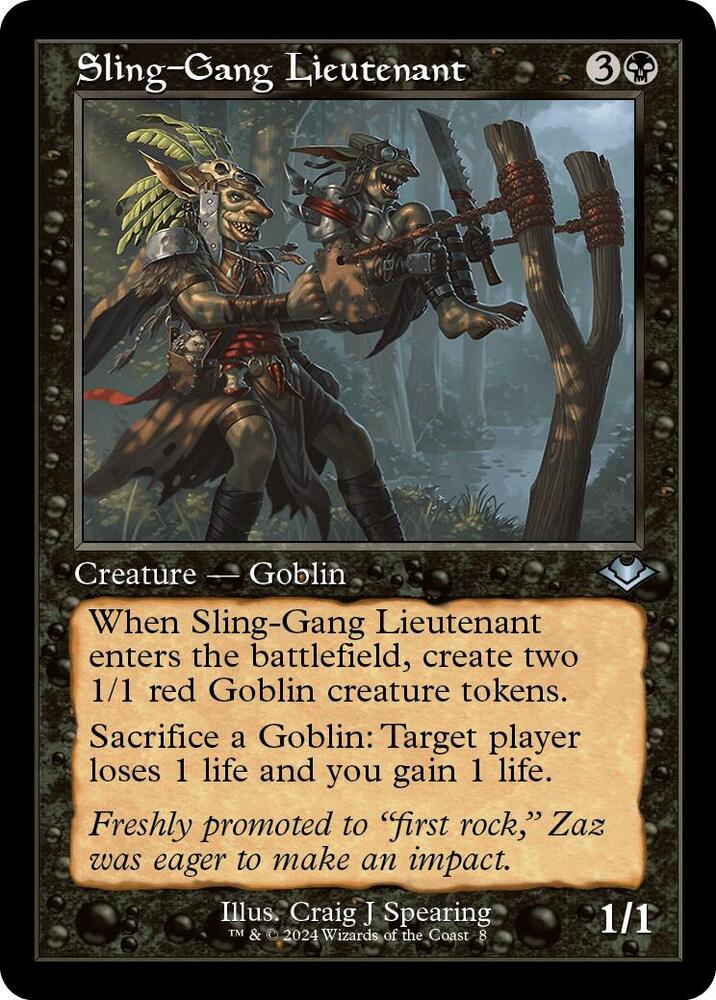 Sling-Gang Lieutenant (Retro Frame) 8 card from Modern Horizons