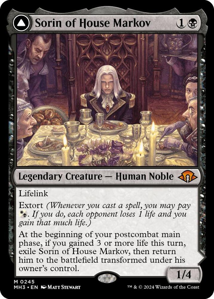 Sorin of House Markov 245 card from Modern Horizons 3