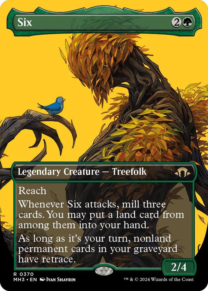 Six (Borderless) 370 card from Modern Horizons 3