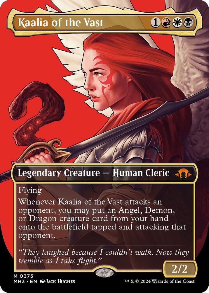 Kaalia of the Vast (Borderless) 375 card from Modern Horizons 3