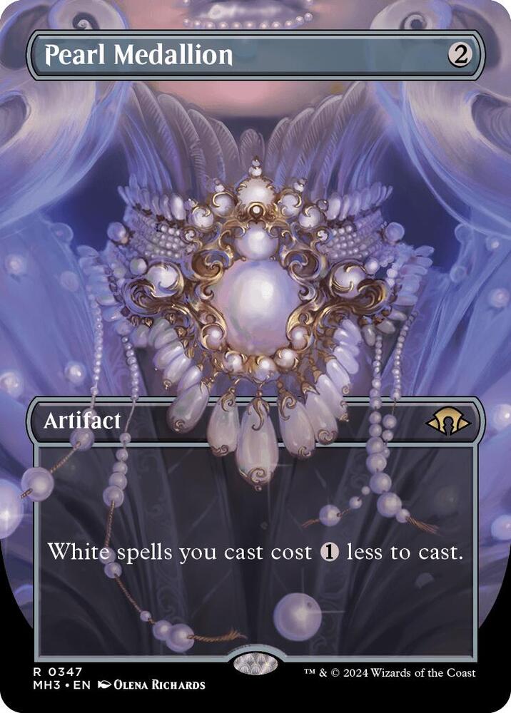 Pearl Medallion (Borderless) 347 card from Modern Horizons 3