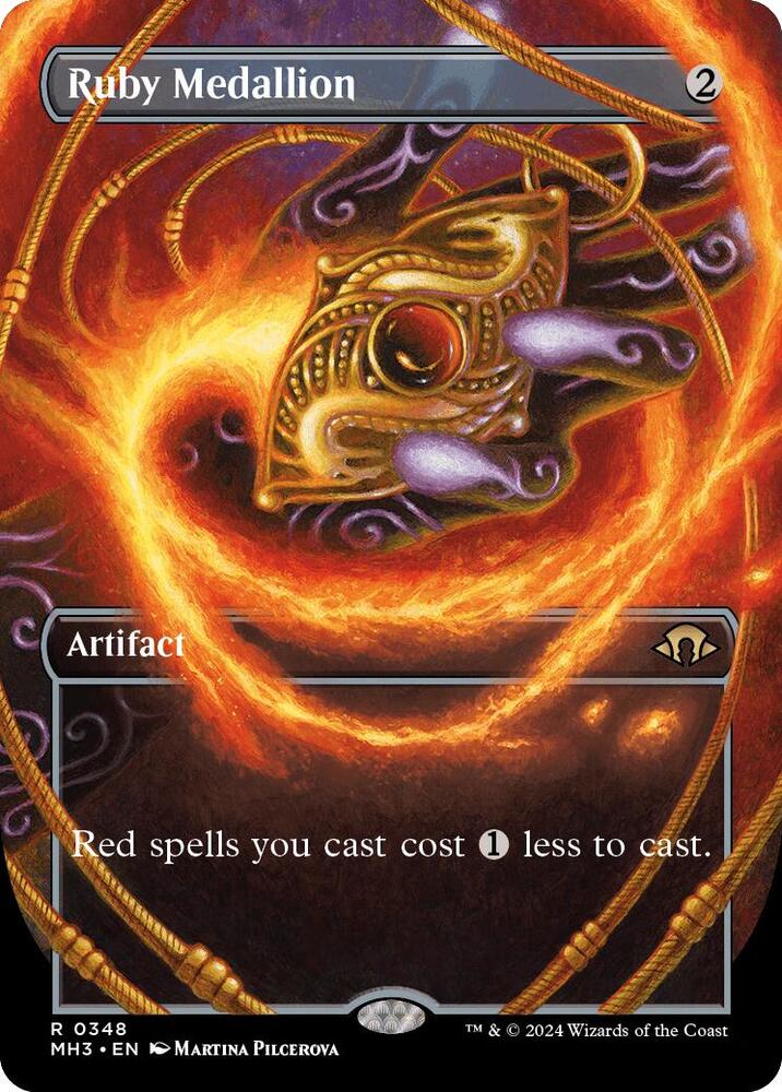 Ruby Medallion (Borderless) 348 card from Modern Horizons 3