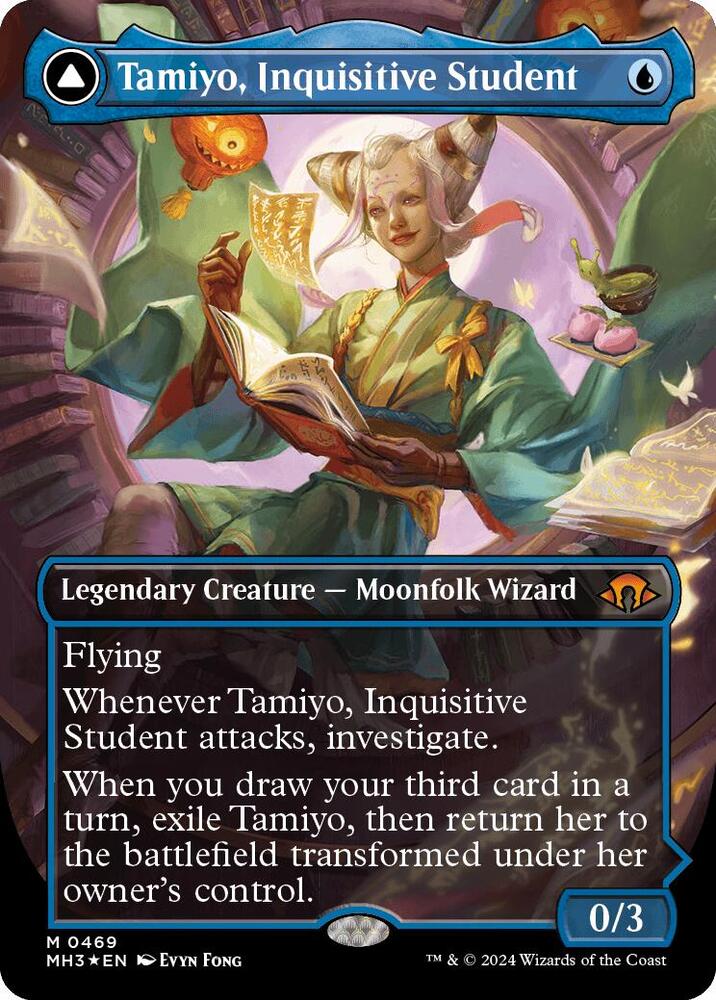Tamiyo, Inquisitive Student (Borderless) (Textured Foil) 469 card from Modern Horizons 3