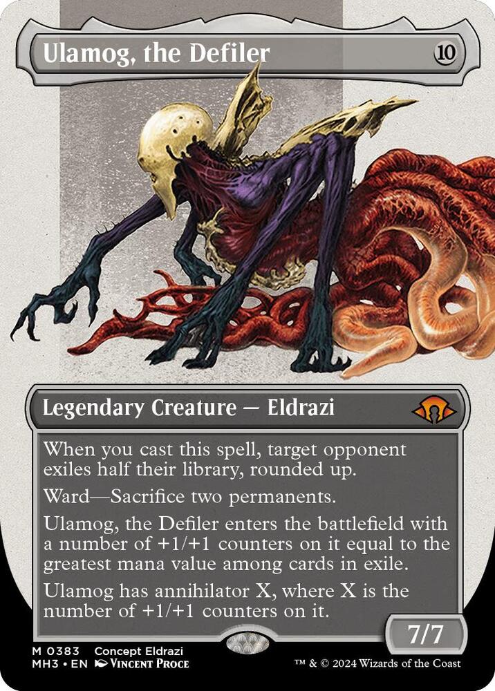 Ulamog, the Defiler (Borderless) 383 card from Modern Horizons 3