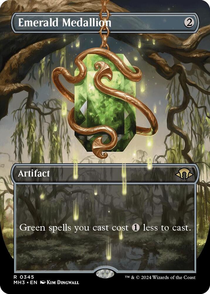 Emerald Medallion (Borderless) 345 card from Modern Horizons 3
