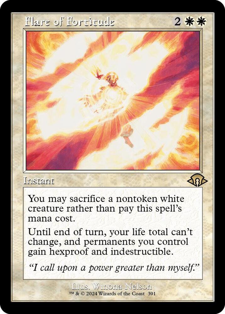 Flare of Fortitude (Retro Frame) 391 card from Modern Horizons 3