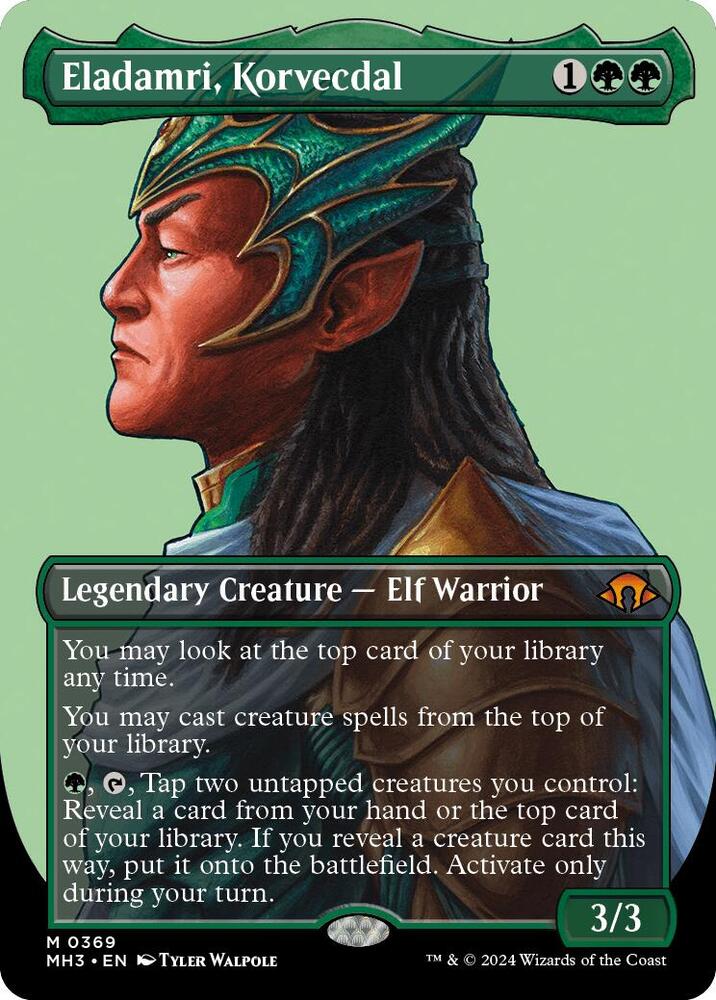 Eladamri, Korvecdal (Borderless) 369 card from Modern Horizons 3