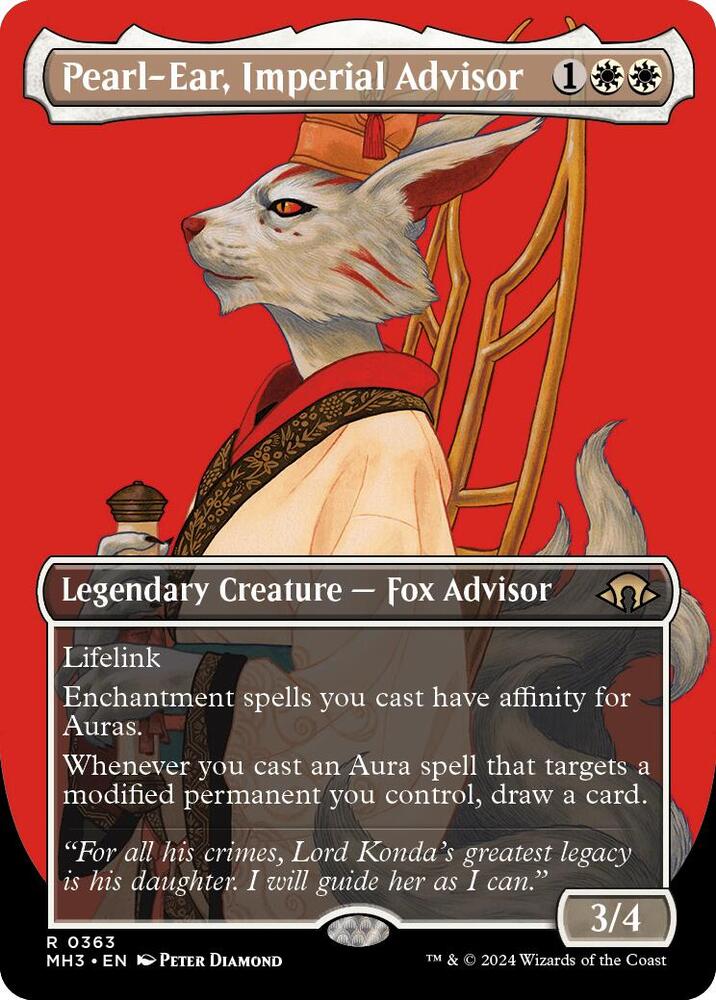 Pearl-Ear, Imperial Advisor (Borderless) 363 card from Modern Horizons 3