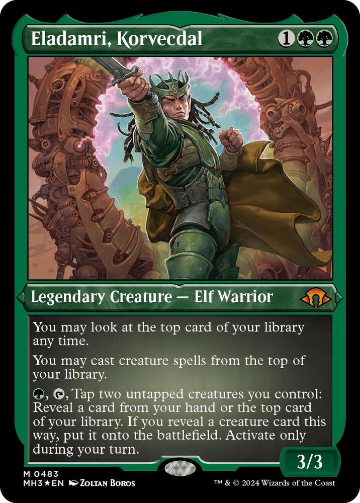 Eladamri, Korvecdal (Foil Etched) 483 card from Modern Horizons 3