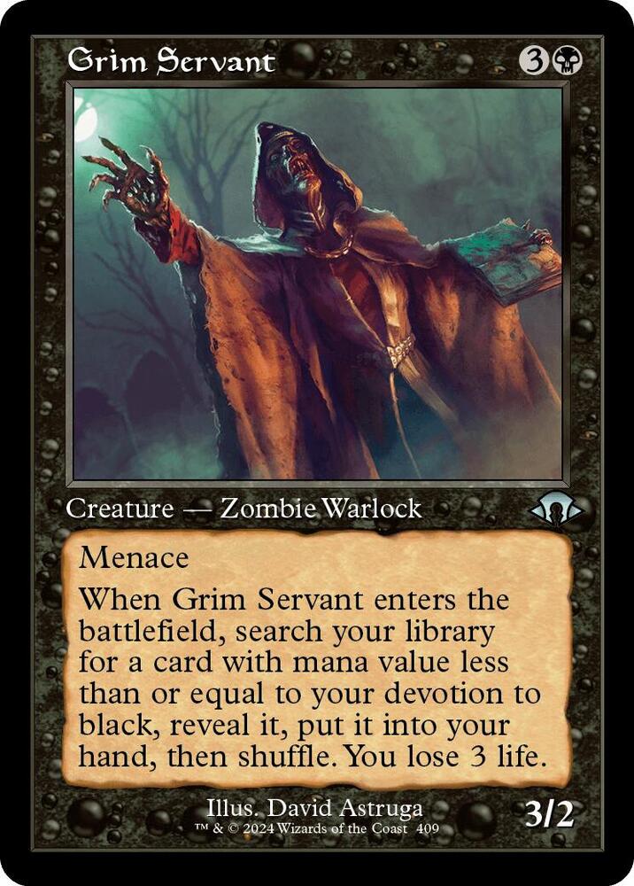 Grim Servant (Retro Frame) 409 card from Modern Horizons 3