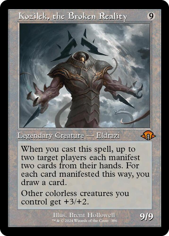 Kozilek, the Broken Reality (Retro Frame) 386 card from Modern Horizons 3