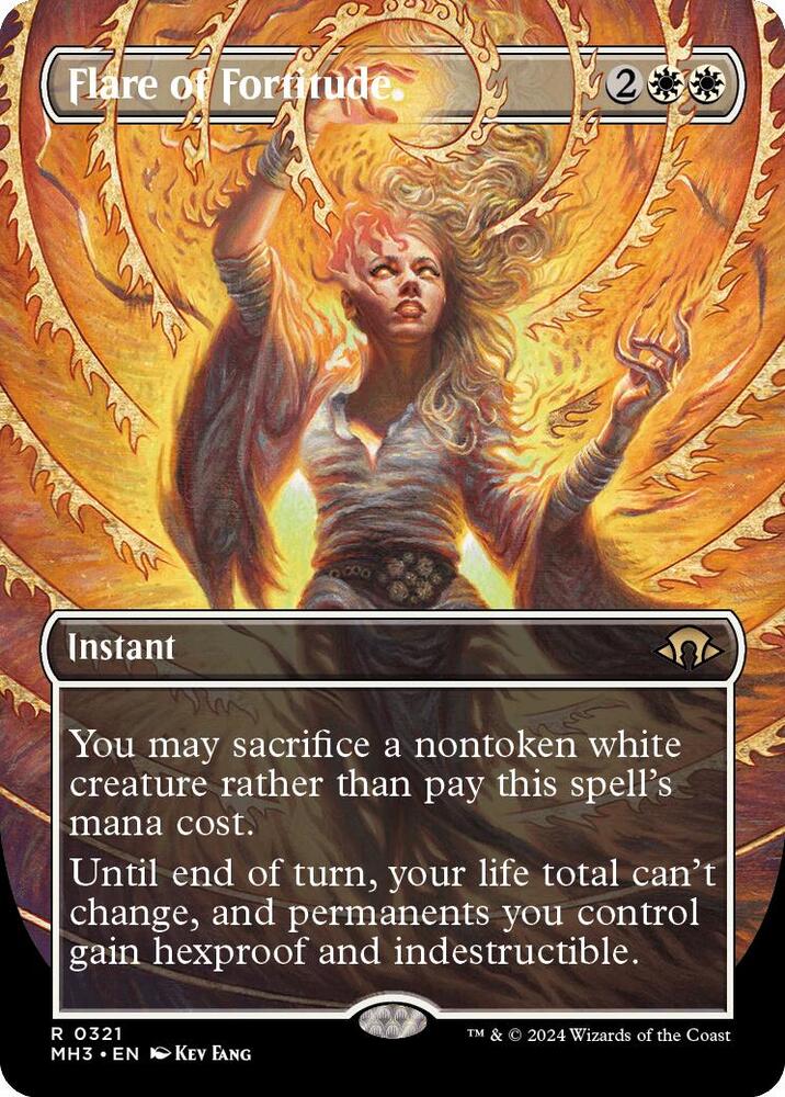 Flare of Fortitude (Borderless) 321 card from Modern Horizons 3
