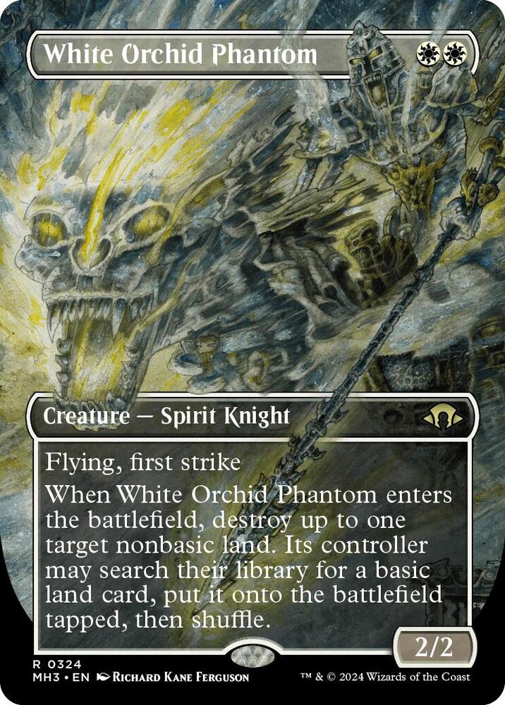 White Orchid Phantom (Borderless) 324 card from Modern Horizons 3