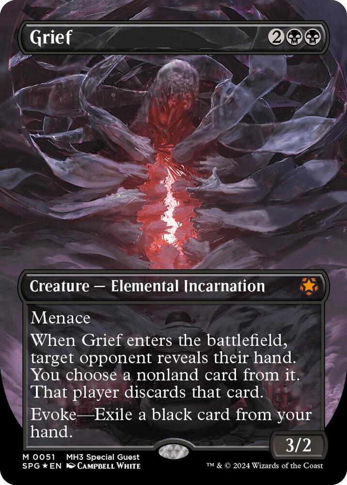 Grief (Borderless) (Textured Foil) 51 card from Special Guests