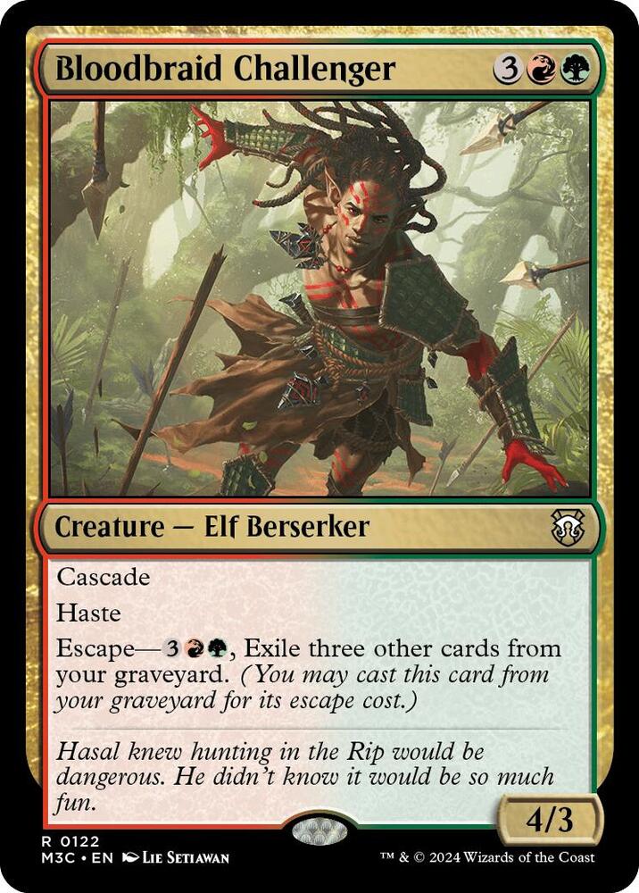 Bloodbraid Challenger 122 card from Commander: Modern Horizons 3