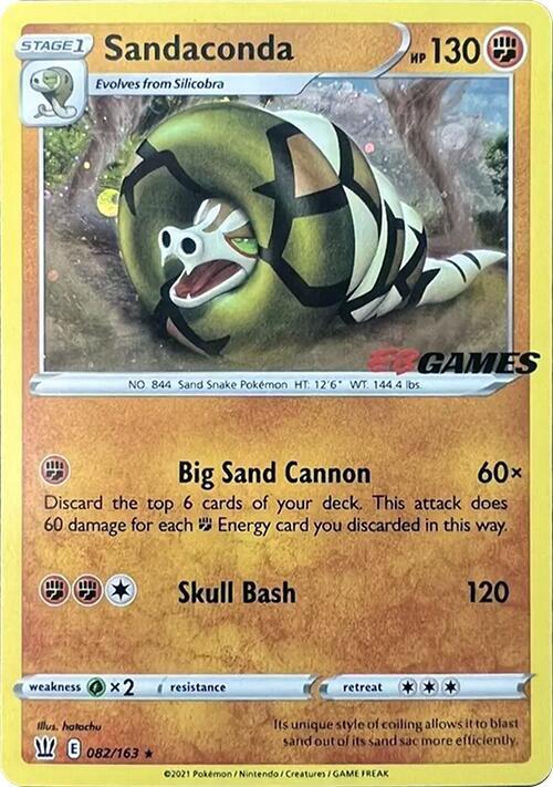 Sandaconda (EB Games Exclusive) 082/163 card from Miscellaneous Cards & Products