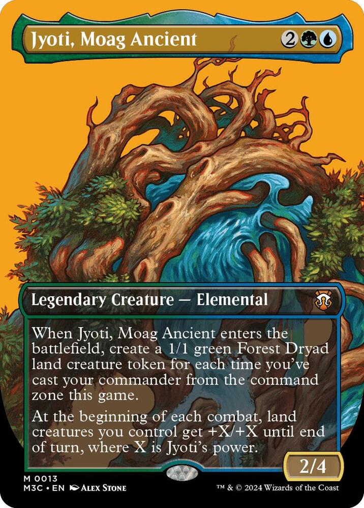 Jyoti, Moag Ancient (Borderless) 13 card from Commander: Modern Horizons 3