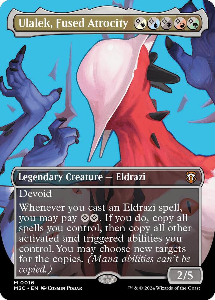 Ulalek, Fused Atrocity (Borderless) 16 card from Commander: Modern Horizons 3