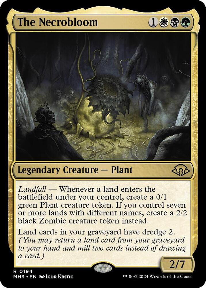 The Necrobloom 194 card from Modern Horizons 3