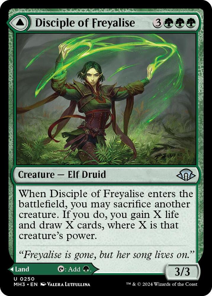 Disciple of Freyalise 250 card from Modern Horizons 3