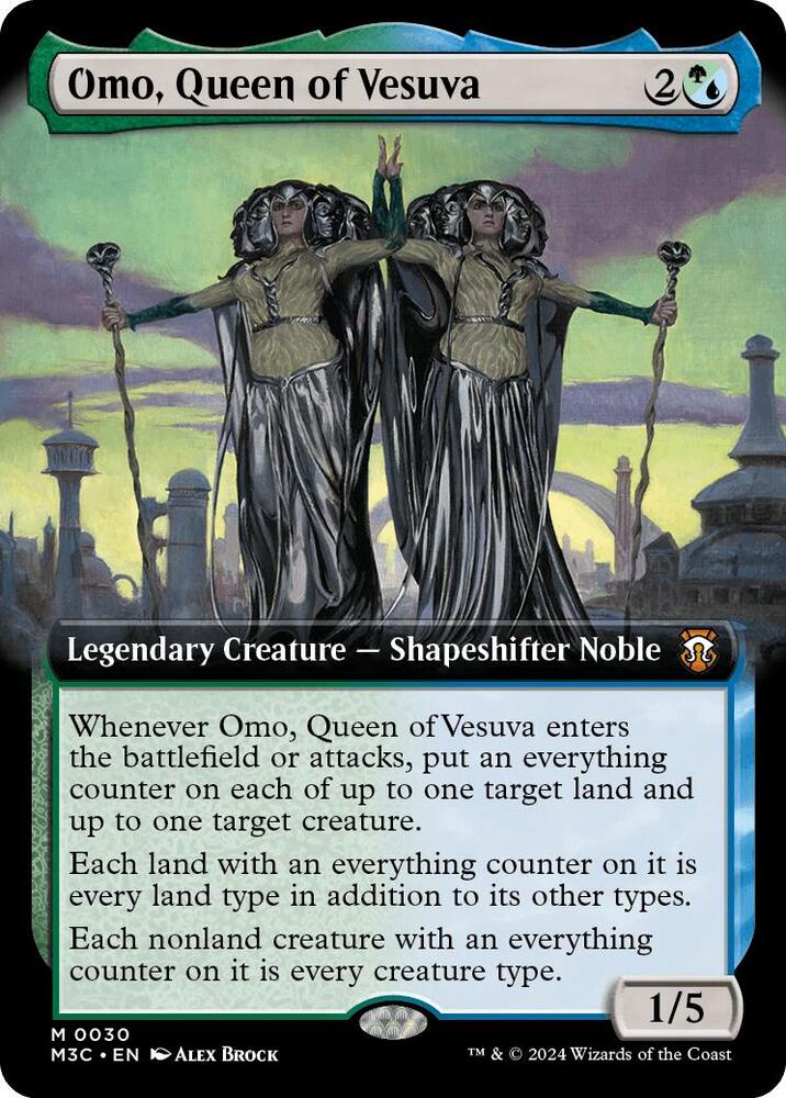 Omo, Queen of Vesuva (Extended Art) 30 card from Commander: Modern Horizons 3