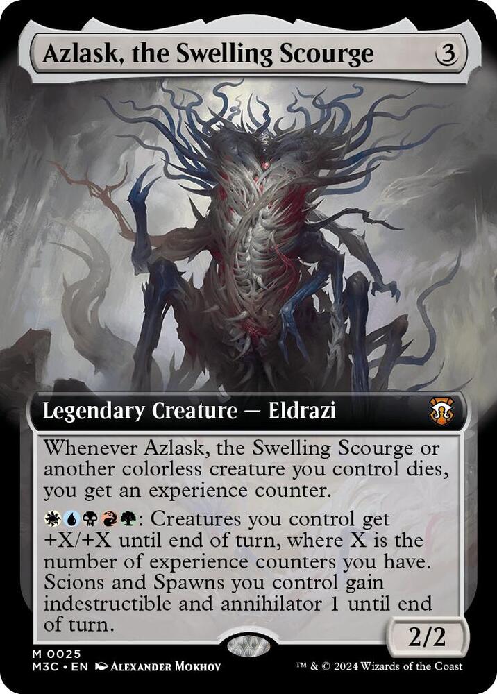 Azlask, the Swelling Scourge (Extended Art) 25 card from Commander: Modern Horizons 3