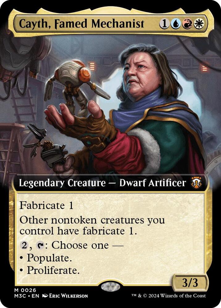 Cayth, Famed Mechanist (Extended Art) 26 card from Commander: Modern Horizons 3