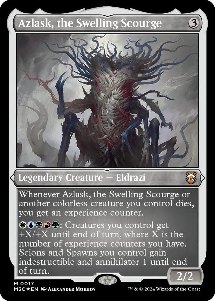 Azlask, the Swelling Scourge (Foil Etched) 17 card from Commander: Modern Horizons 3