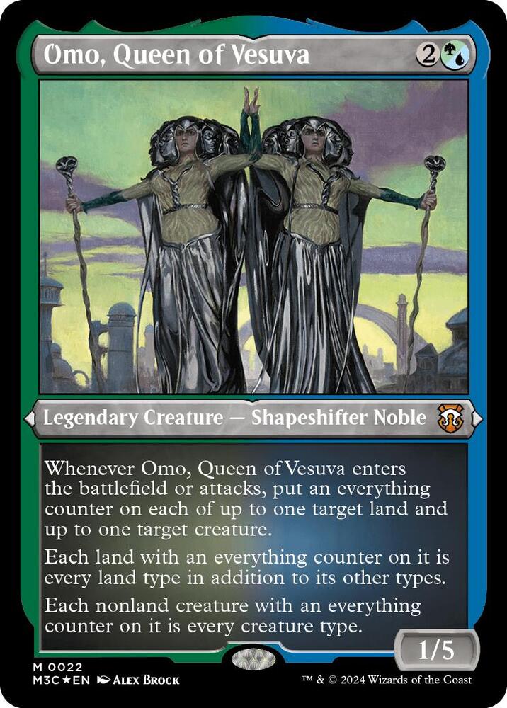 Omo, Queen of Vesuva (Foil Etched) 22 card from Commander: Modern Horizons 3