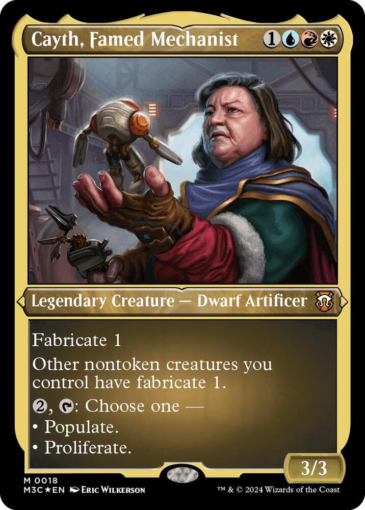 Cayth, Famed Mechanist (Foil Etched) 18 card from Commander: Modern Horizons 3