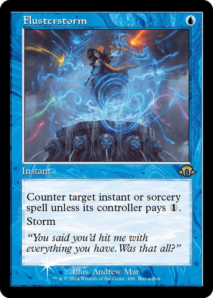 Flusterstorm (Retro Frame) 496 card from Buy-A-Box Promos