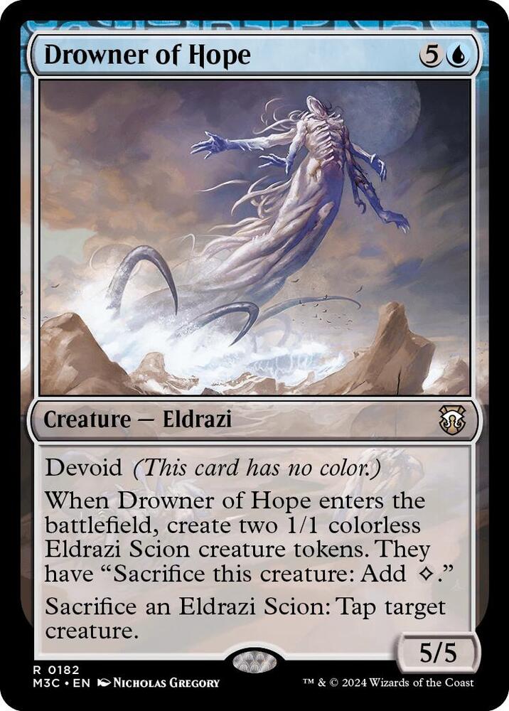 Drowner of Hope (Ripple Foil) 182 card from Commander: Modern Horizons 3