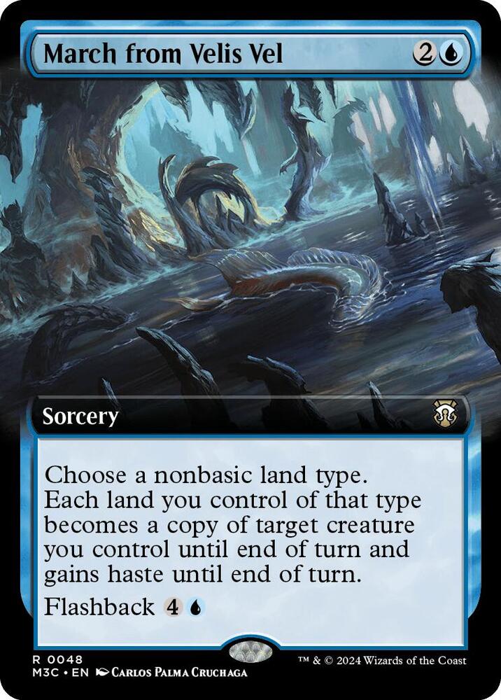 March from Velis Vel (Extended Art) (Ripple Foil) 48 card from Commander: Modern Horizons 3