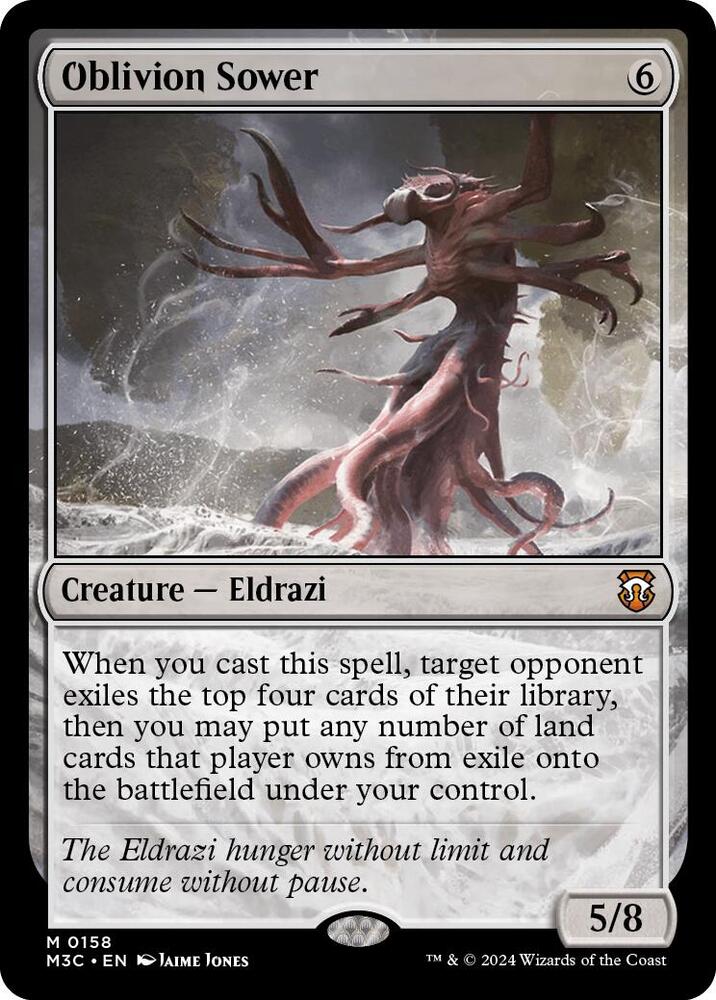 Oblivion Sower (Ripple Foil) 158 card from Commander: Modern Horizons 3