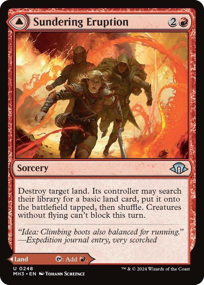 Sundering Eruption 248 card from Modern Horizons 3