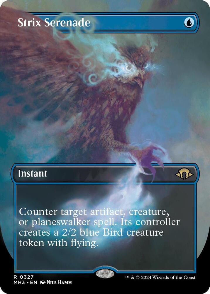 Strix Serenade (Borderless) 327 card from Modern Horizons 3