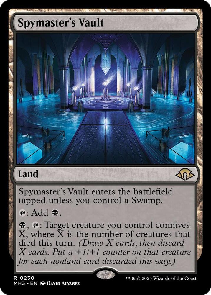 Spymaster's Vault 230 card from Modern Horizons 3