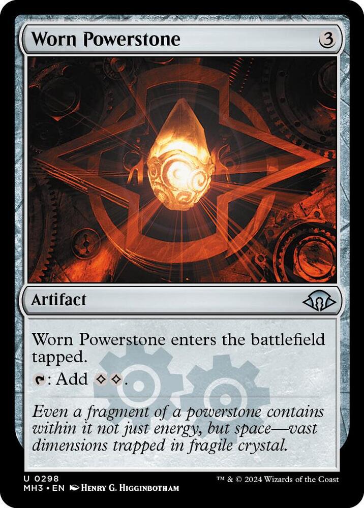 Worn Powerstone 298 card from Modern Horizons 3