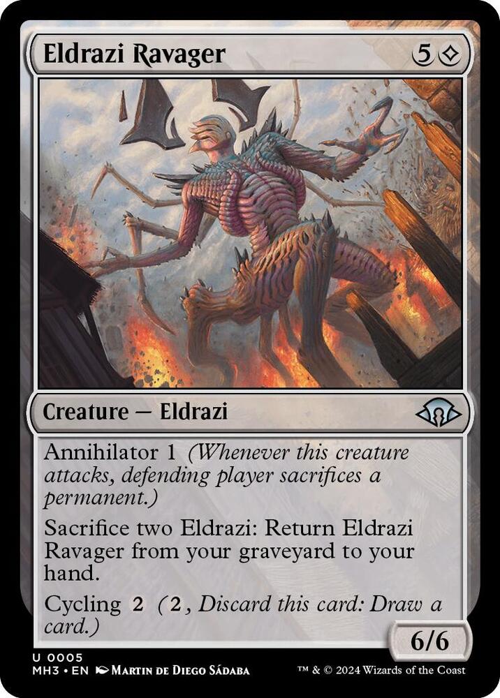 Eldrazi Ravager 5 card from Modern Horizons 3