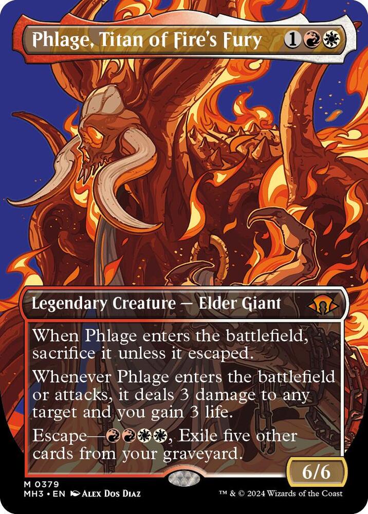 Phlage, Titan of Fire's Fury (Borderless) 379 card from Modern Horizons 3