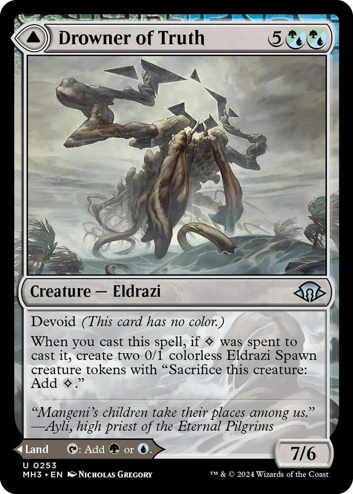 Drowner of Truth 253 card from Modern Horizons 3