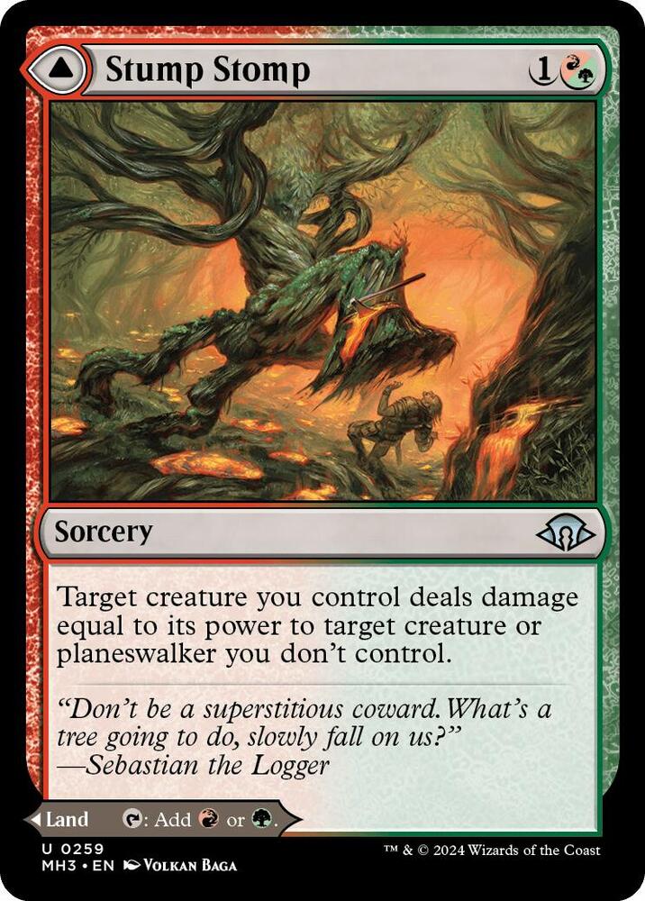 Stump Stomp 259 card from Modern Horizons 3