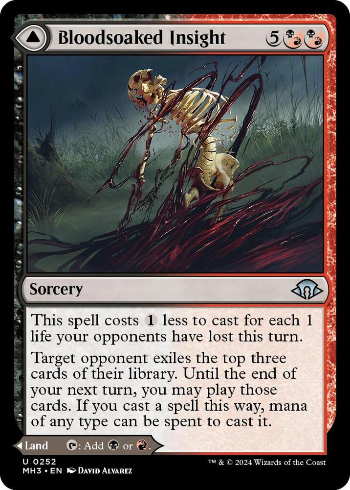 Bloodsoaked Insight 252 card from Modern Horizons 3