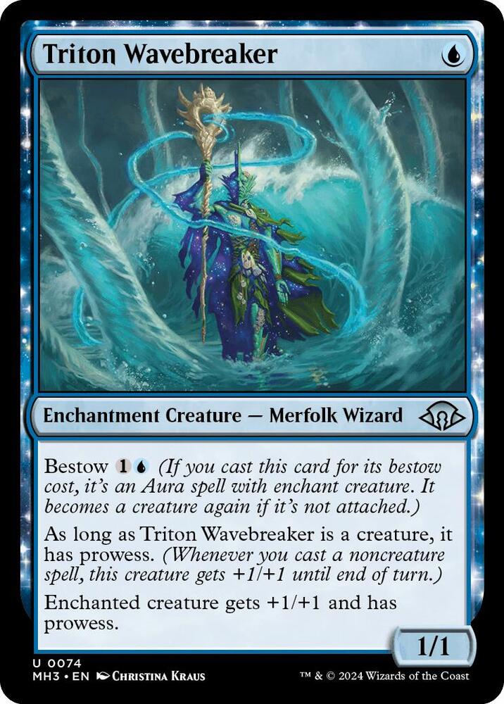 Triton Wavebreaker 74 card from Modern Horizons 3