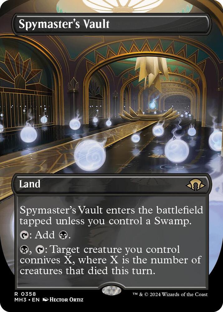 Spymaster's Vault (Borderless) 358 card from Modern Horizons 3