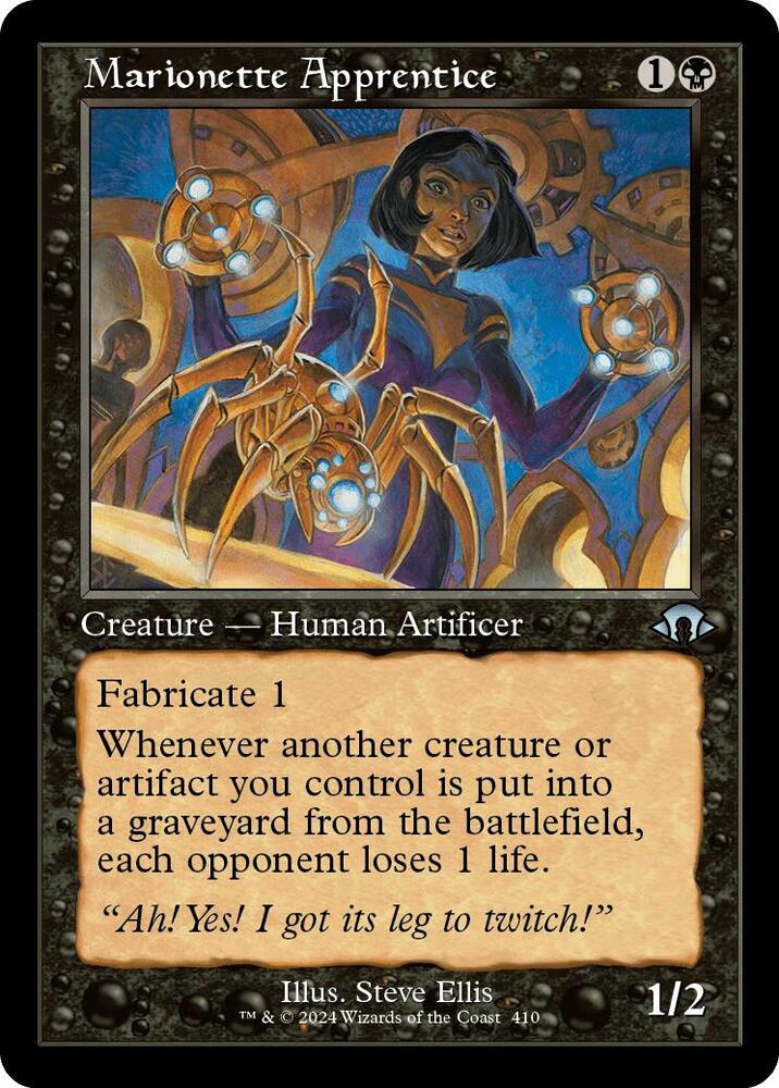Marionette Apprentice (Retro Frame) 410 card from Modern Horizons 3